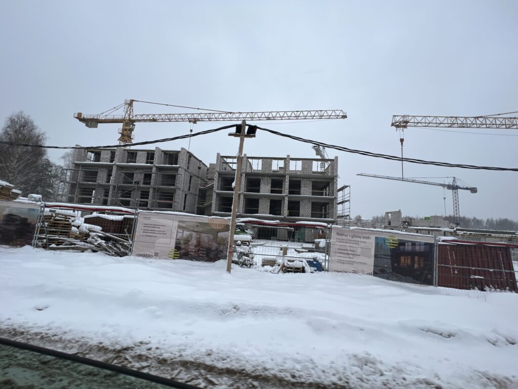 Vyšnios 1 etapas (Karaliaučiaus g. 25, 27) - Multi apartment - construction photos