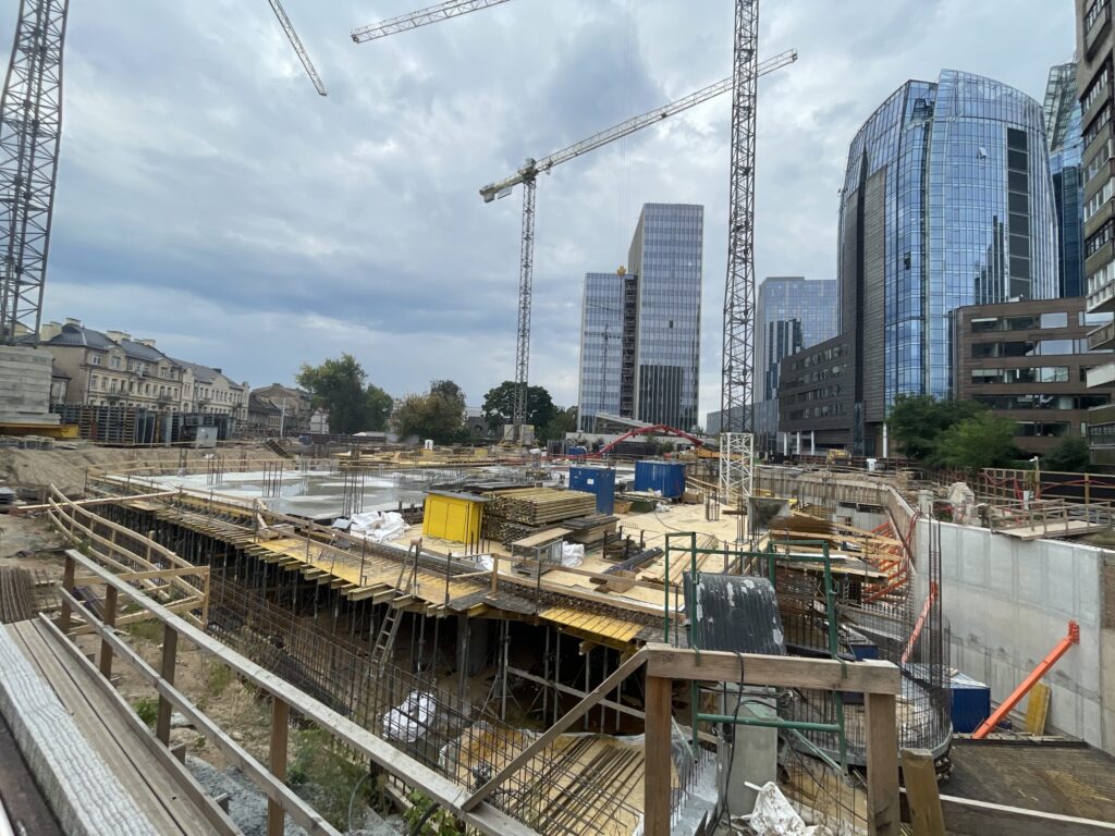 HERO (Lvivo g. 21) - Office center - construction photos