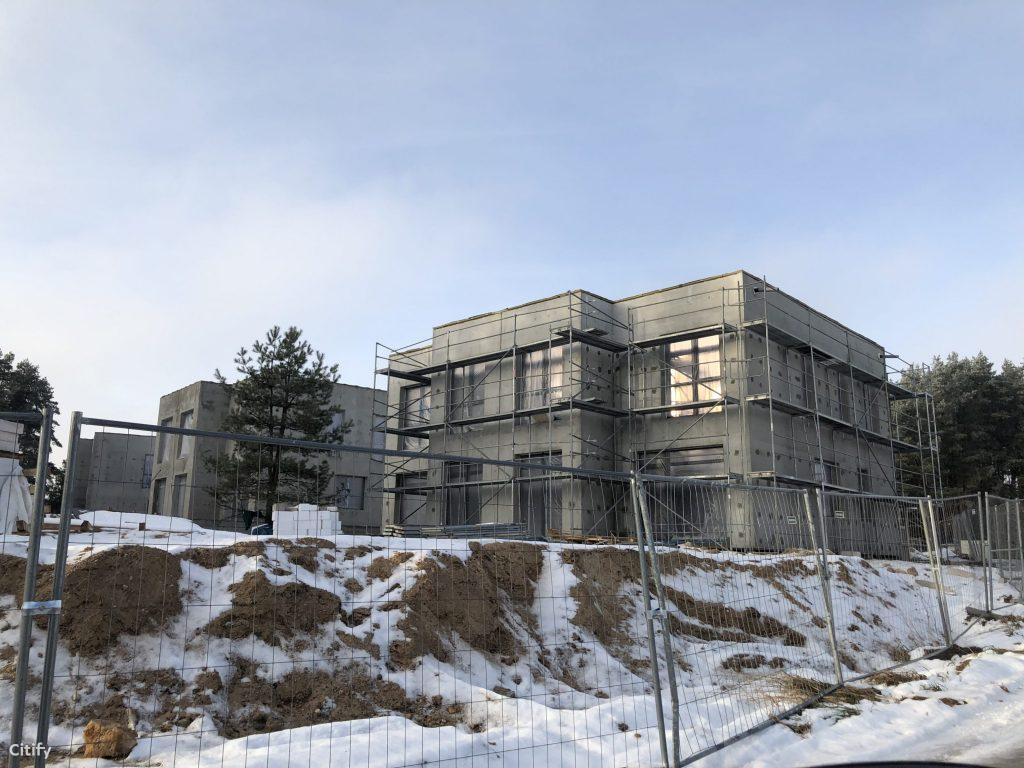 Namai prie miško (A. Mickevičiaus g. 137, 139, 141) - Private house community - construction photos