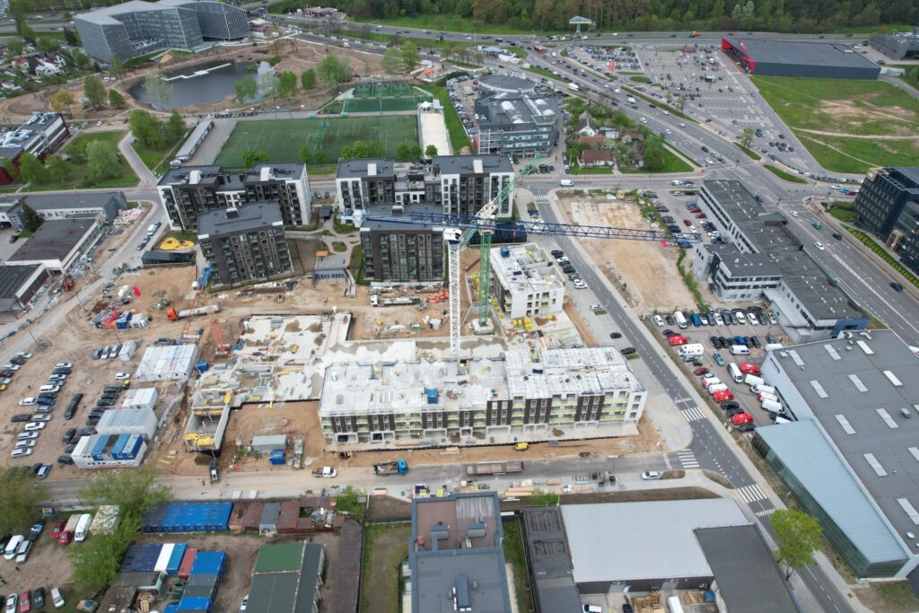 Naujasis Skansenas 3 etapas (Linkmenų g. 15) - Multi apartment - construction photos