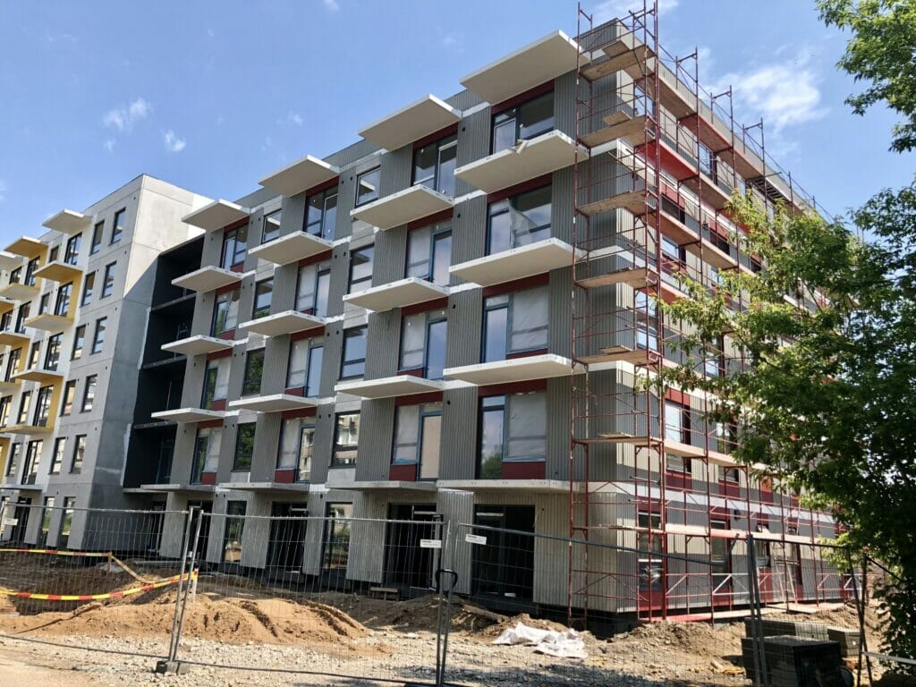 Mėlyni vilkai 1 etapas (Skroblų g. 14) - Daudzdzīvokļu nams - būvdarbu attēli