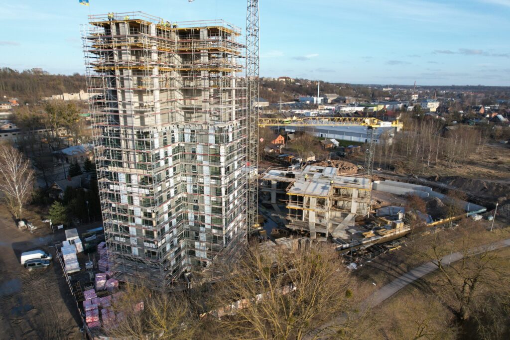 Kaunorama 1 etapas (A ir B namas) (A. Juozapavičiaus pr. 139A) - Multi apartment - construction photos