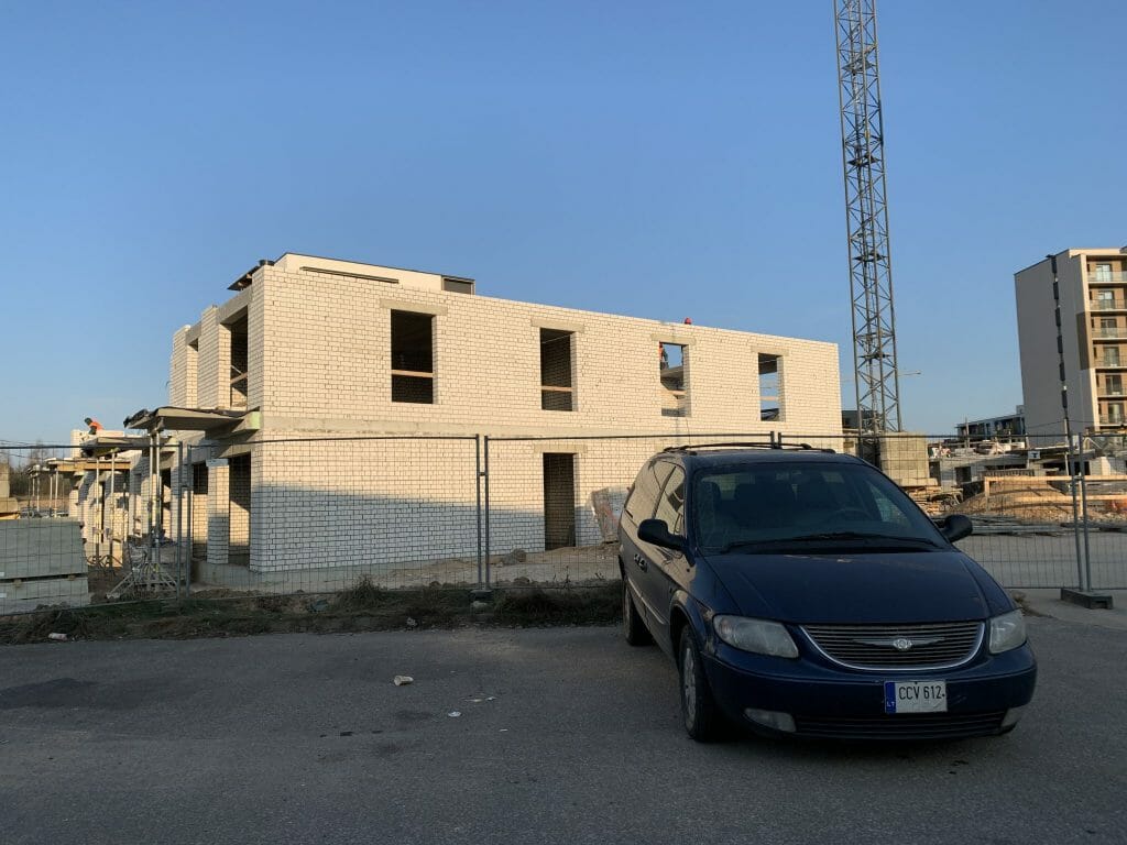 7 vakarai (Budiniškių g. 6, 8) - Multi apartment - construction photos