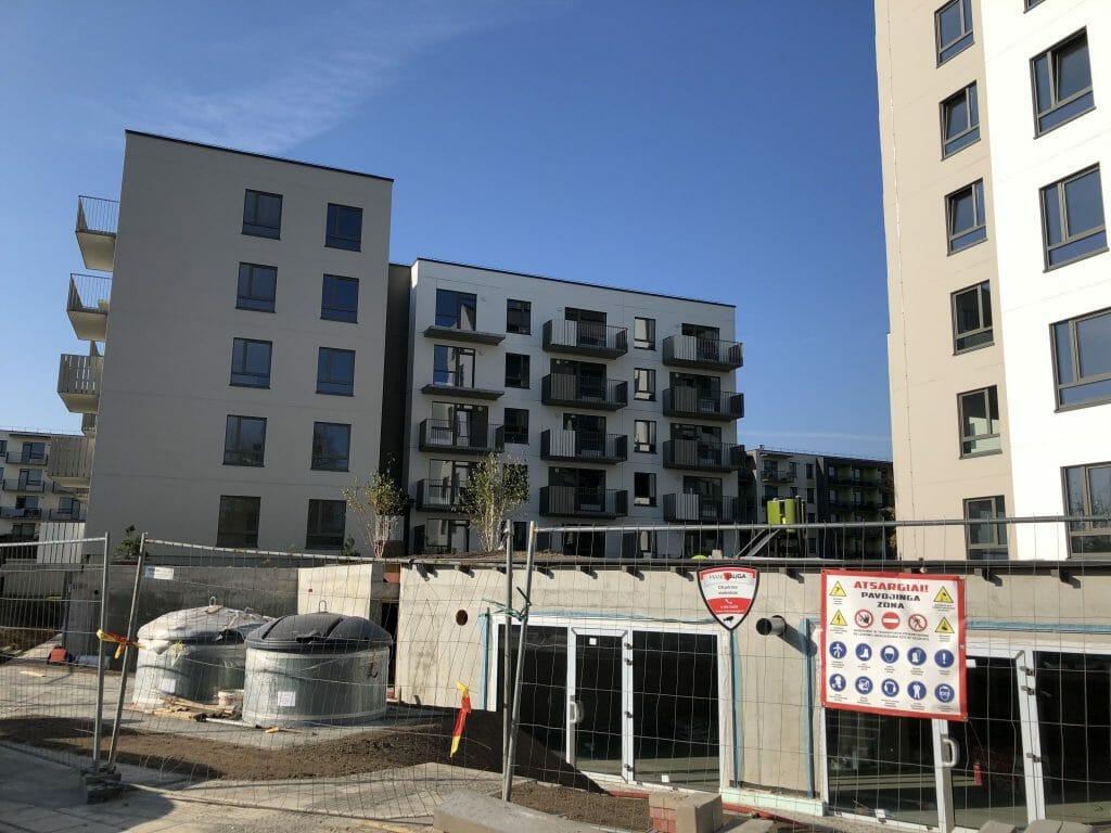 Linkmenų ežerai 3 etapas (Linkmenų g. 58) - Multi apartment - construction photos