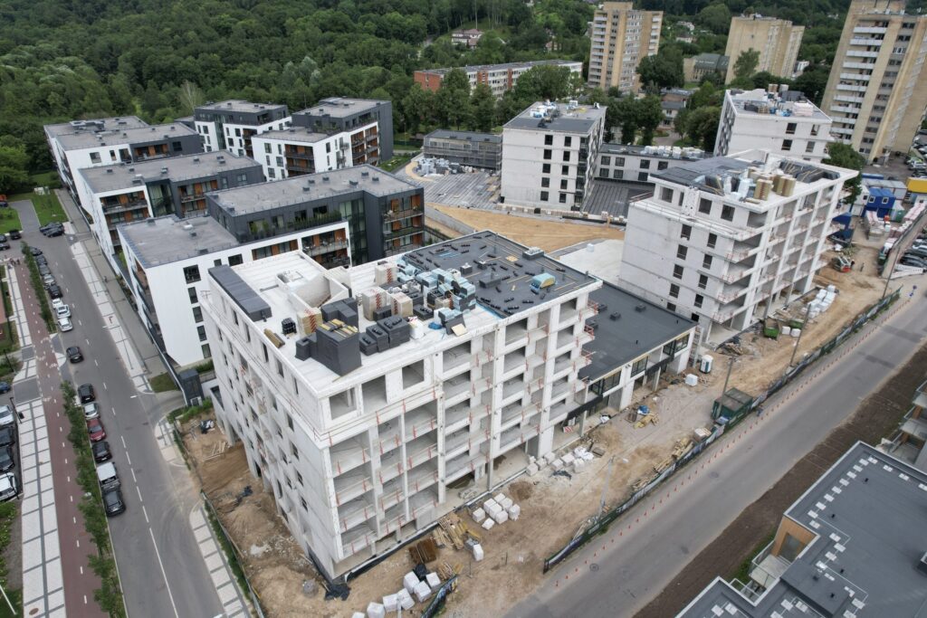 Vilnelės skverai 3 etapas (Manufaktūrų g. 7) - Korterelamu - ehituse fotod