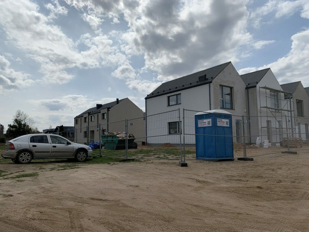 Skalvių vilos (Skalvių g. 23) - Row housing - construction photos