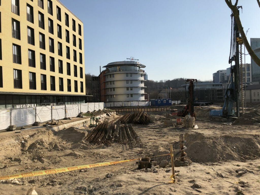 Yellowstone (J. Jasinskio g. 14) - Office center - construction photos