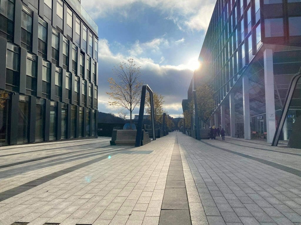 Business Stadium promenada (Rinktinės g. 3) - Square - construction photos