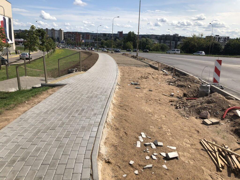 Neries senvagės slėnis (Linkmenų g.) - Bike path, Park - construction photos