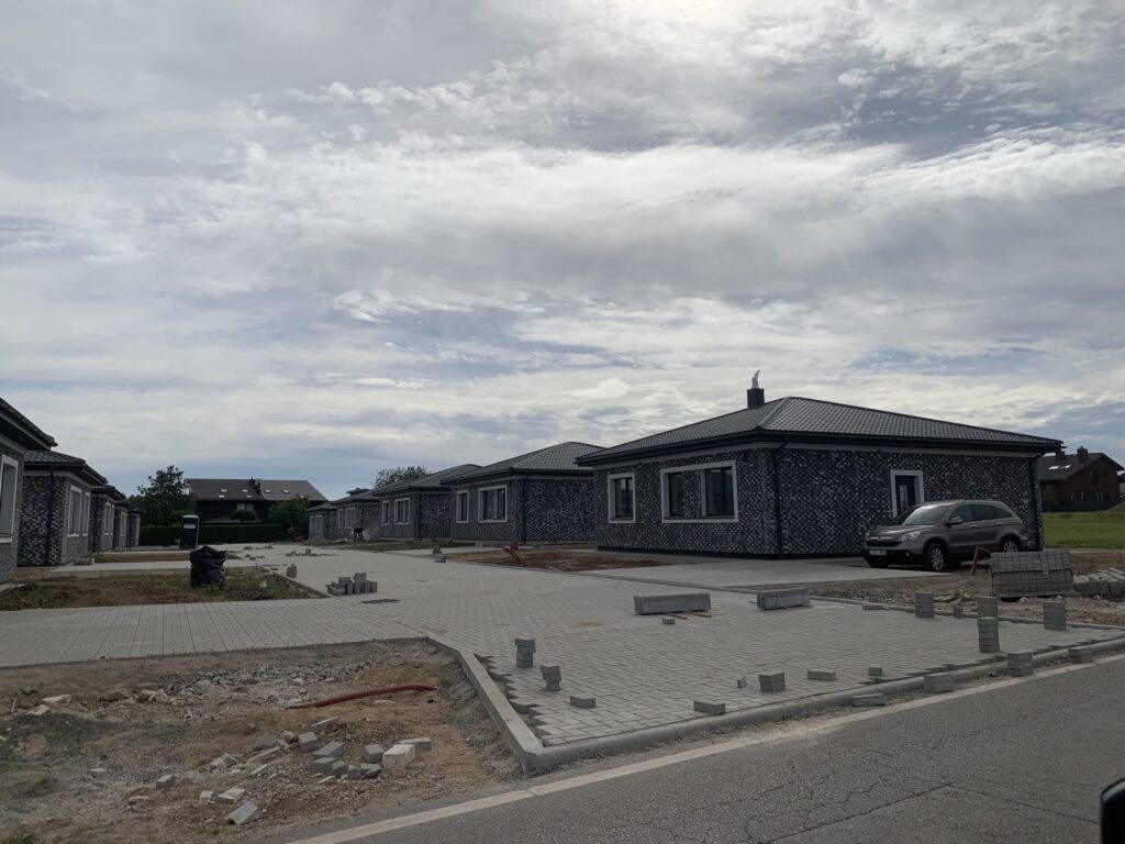 M. ir P. Šalčių g. 71 (M. ir P. Šalčių g. 71) - Private house community - construction photos