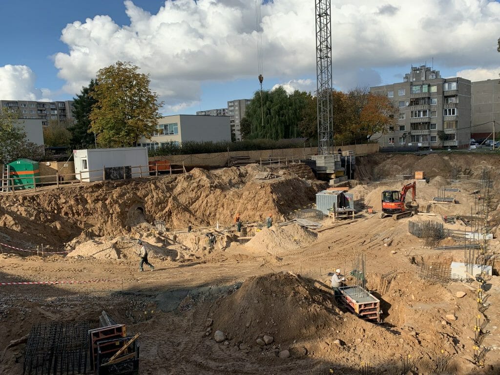 Gelvonų terasos (Gelvonų g. 1B) - Multi apartment - construction photos