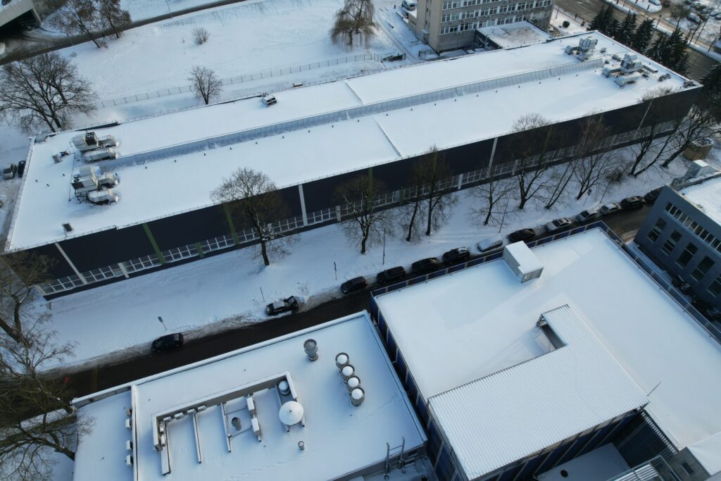 Naujamiesčio lengvosios atletikos maniežas (Žemaitės g. 6) - Sports arena - construction photos