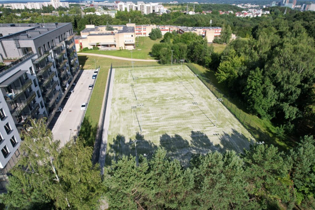 Sporto aikštynai Ozo g. (Ozo g. 39B) - Spordiväljak - ehituse fotod
