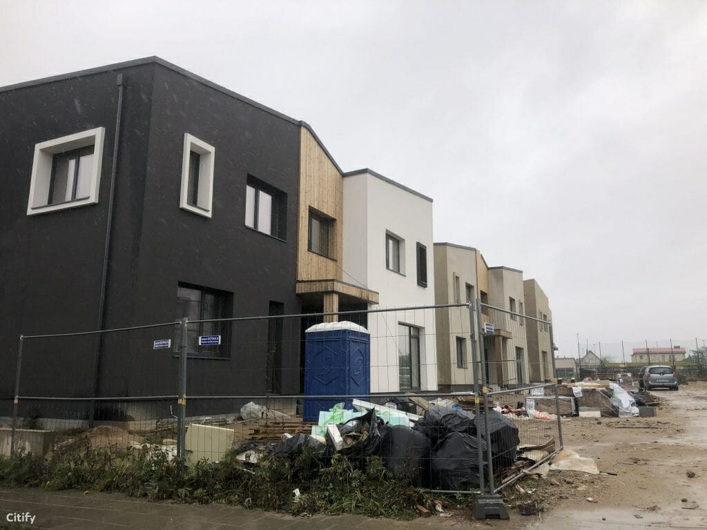 Kalnėnų TRIO 1-2 etapai (Albanų g. 12, 14) - Row housing - construction photos