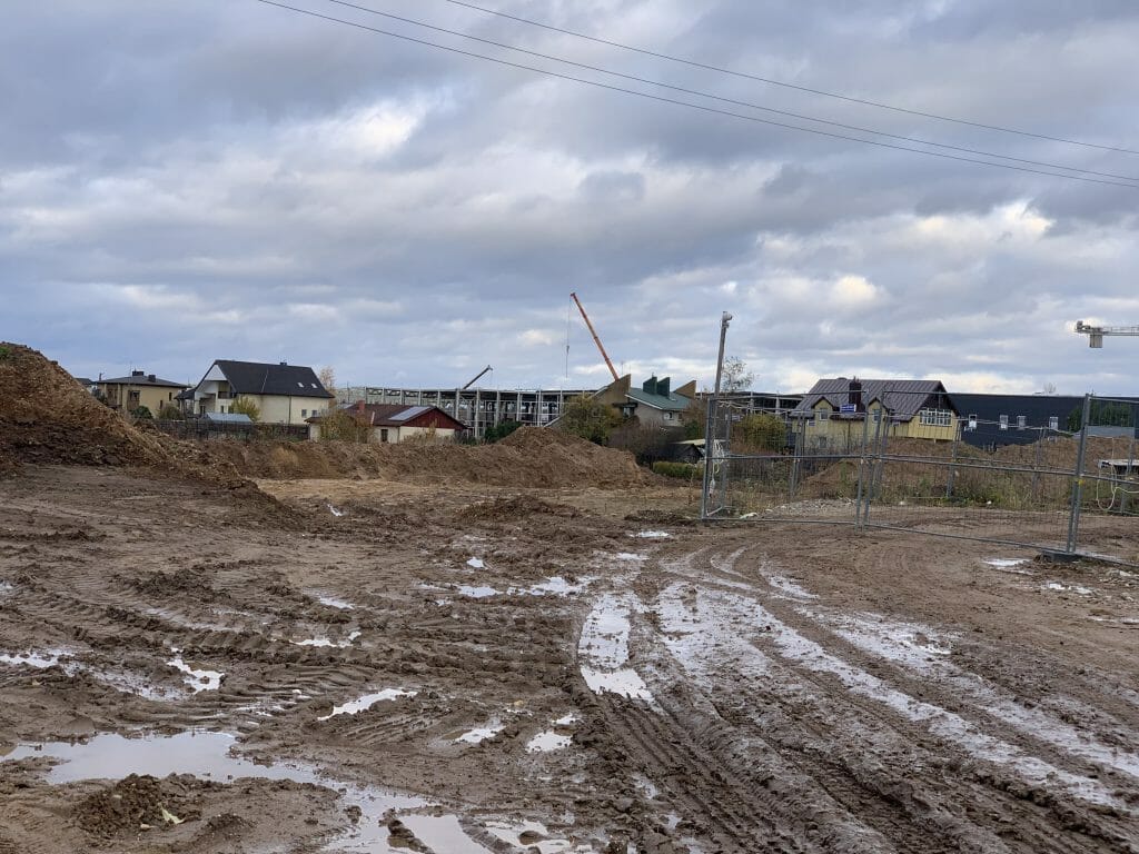 Suburbija (V. Smakausko g. 47) - Row housing - construction photos