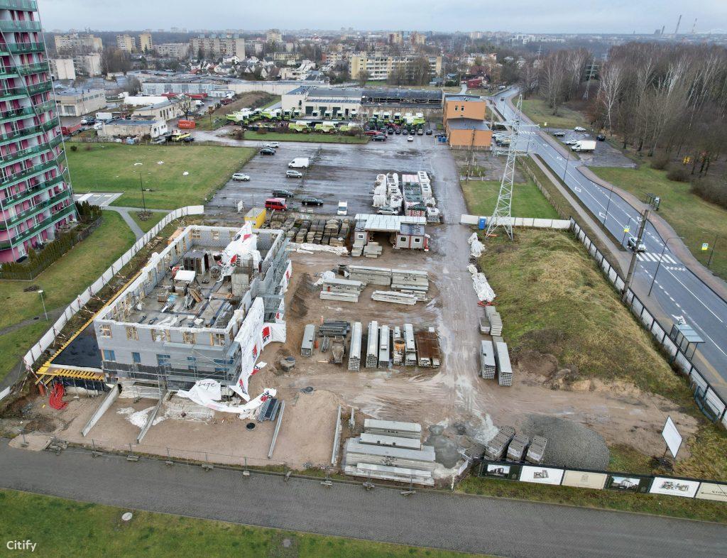 Ąžuolų namai (Verkių g. 48) - Multi apartment - construction photos