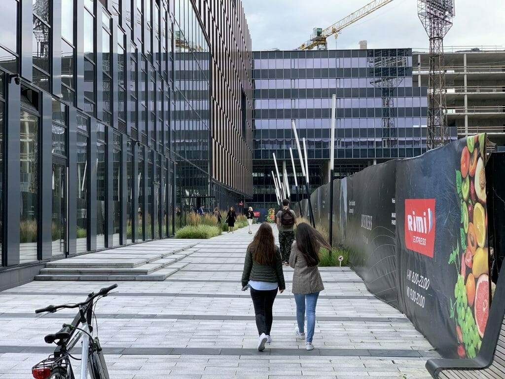 Business Stadium promenada (Rinktinės g. 3) - Square - construction photos