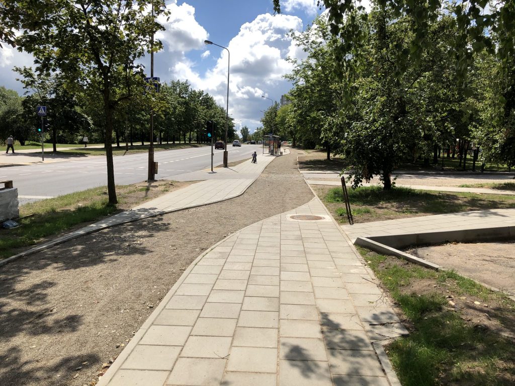 Gelvonų g. dviračių takas iki Ozo g. (Gelvonų g.) - Jalgrattatee - ehituse fotod