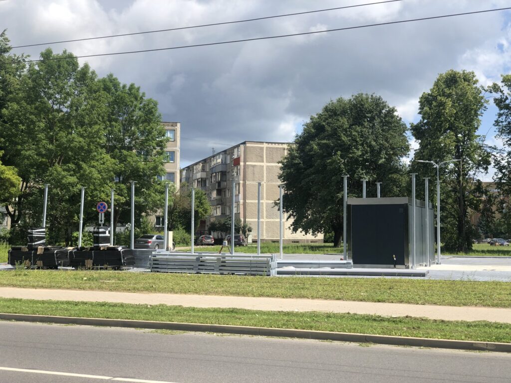 Plovykla Kovo 11-osios g. 72 (Kovo 11-osios g. 72) - Car wash - construction photos