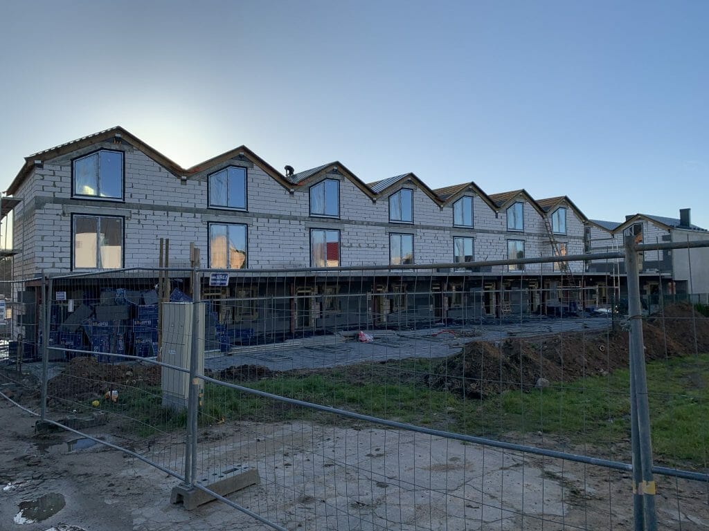Riverland 1 etapas (Lazdynėlių g. 51, 53, 55, 57, 59, 61, 63) - Row housing - construction photos