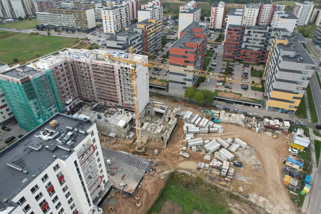 Leičių kiemas 7 etapas (Leičių g. 19) - Multi apartment - construction photos