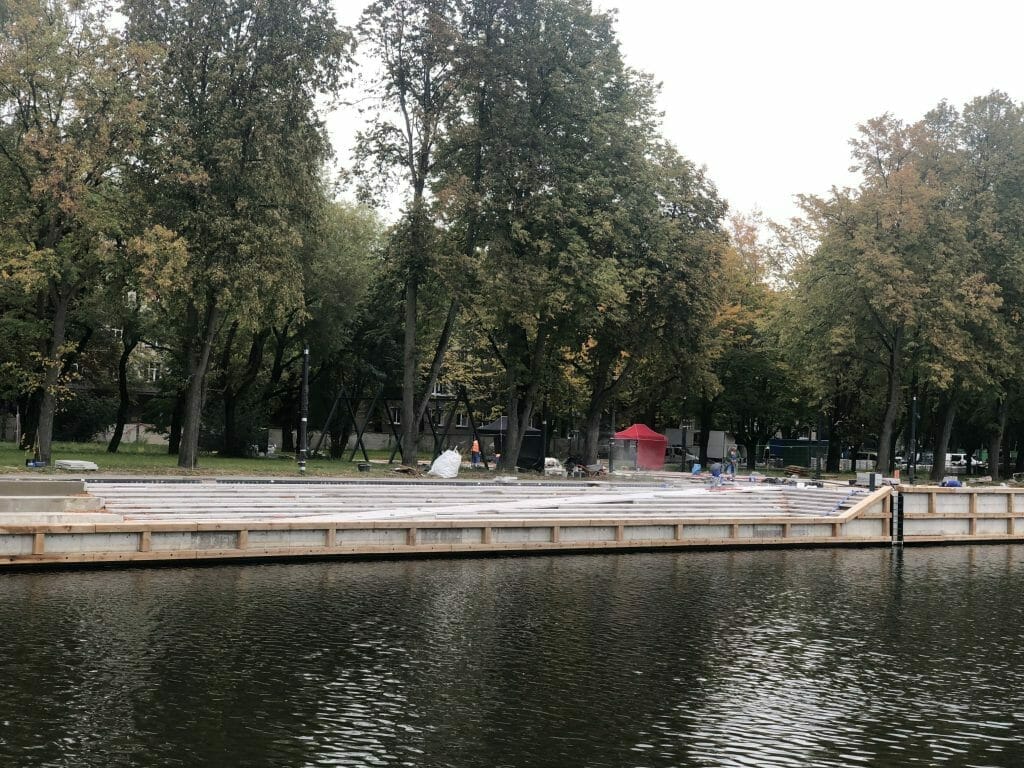 Danės krantinių rekonstrukcija (Danės g.) - Park - construction photos