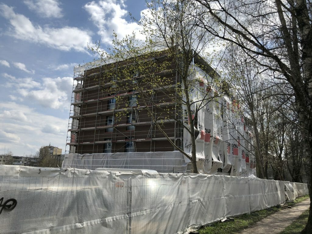 Klevų namai (Partizanų g. 34) - Multi apartment - construction photos