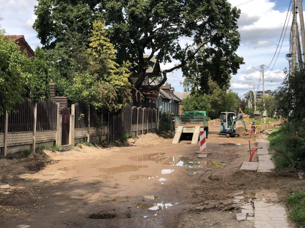 Giedraičių ir S. Fino g. (Giedraičių g.) - Bike path, Street - construction photos