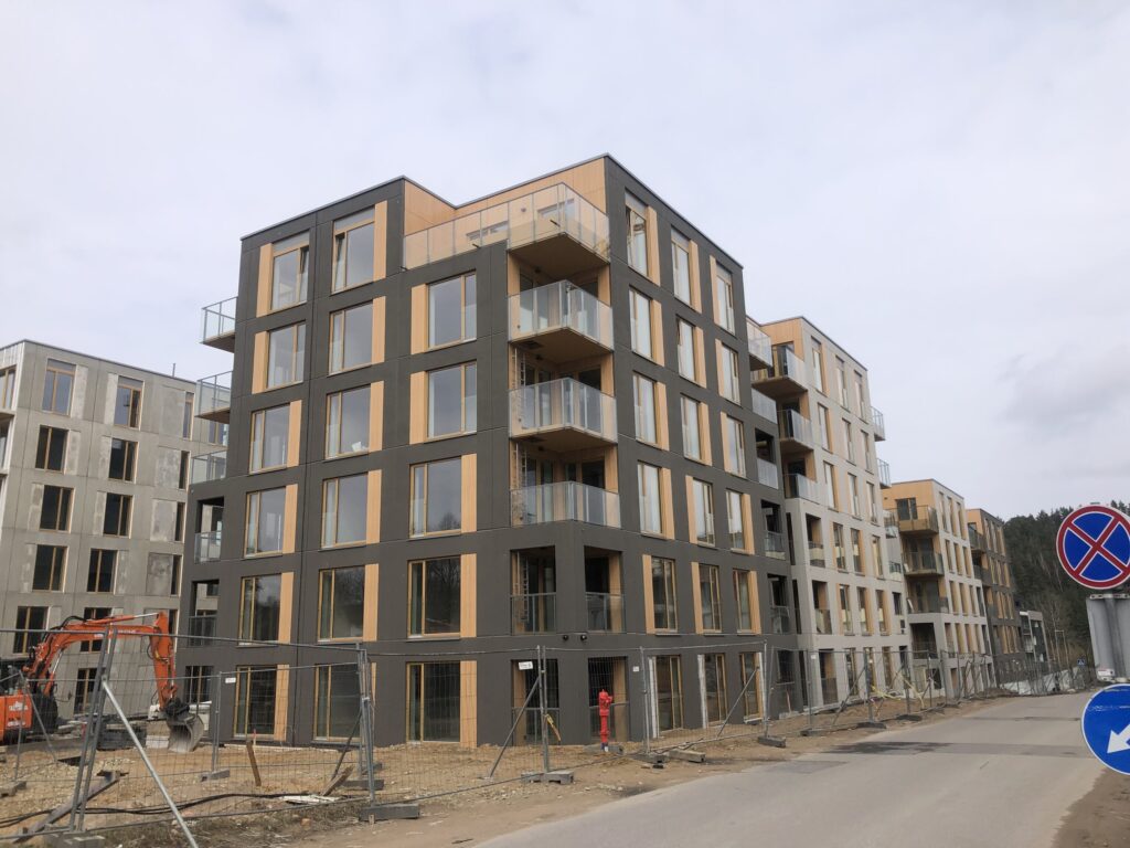 Vilnelės skverai 1 etapas (Manufaktūrų g. 7) - Multi apartment - construction photos
