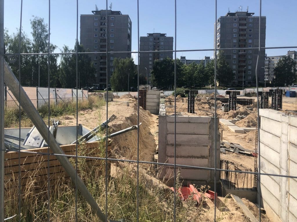 Viršuliškių stogai (Viršuliškių g. 38) - Multi apartment - construction photos