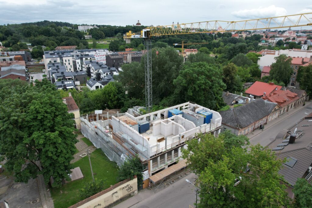 Užupio ložės (Polocko g. 7A) - Multi apartment - construction photos
