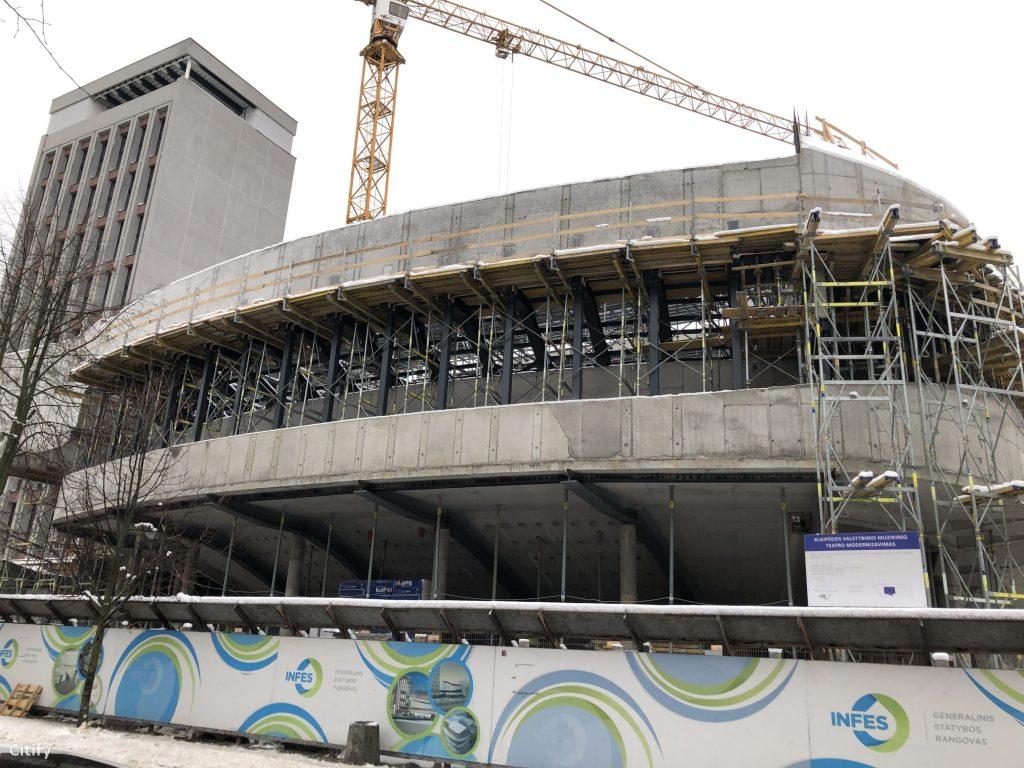 Klaipėdos muzikinis teatras (Danės g. 19) - Cultural center - construction photos