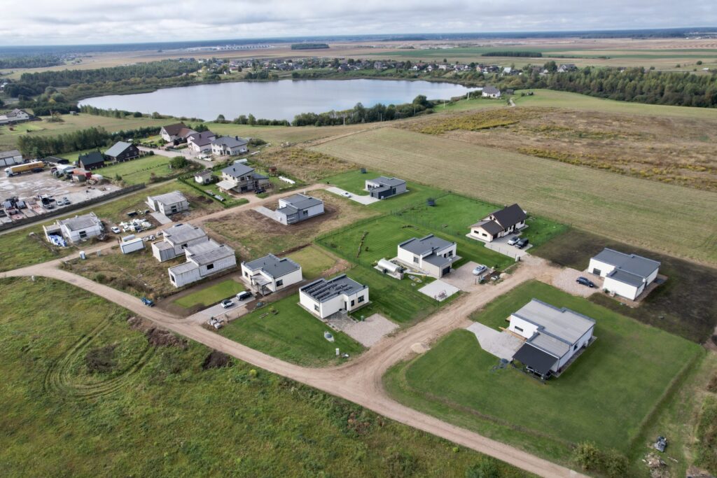 Pakrantės namai (Žygimantų g., Pakrantės g., Paklnės g.) - Private house community - construction photos