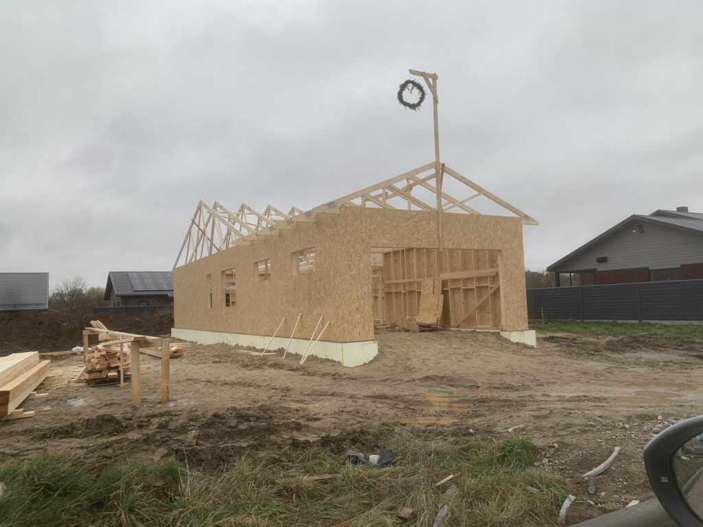 Saulės kalvos (Akacijų g. 1, 2, 3, 4, 5, 6, 7, 8, 9, 10, 11, 12, 13, 14, 15, 16, 17, 18, 19, 20, 21, Jazminų g. 1, 3, 5, 7, 9, 11, 13, 15, 17) - Private house community - construction photos