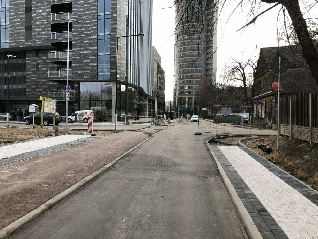 Giedraičių ir S. Fino g. (Giedraičių g.) - Bike path, Street - construction photos