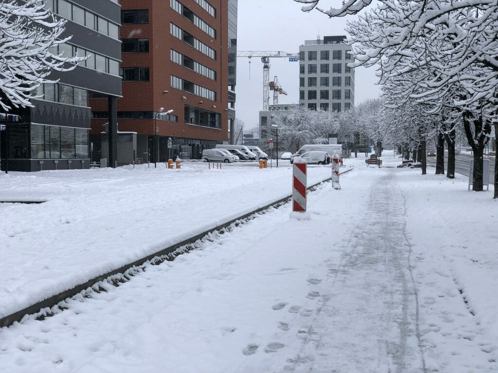 Žalgirio g. dviračių takas (Žalgirio g.) - Bike path - construction photos