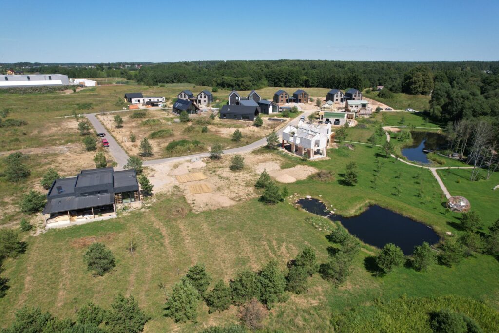 Versmių parkas (Versmių g. 2, 4, 6, 7, 8, 9, 10, 11, 12, 13, 15, 16, 17, 19 - 47) - Land plots, Private house community - construction photos