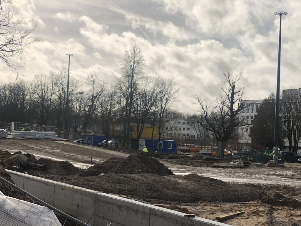 Dariaus ir Girėno stadionas (Perkūno al. 5) - Sports arena - construction photos