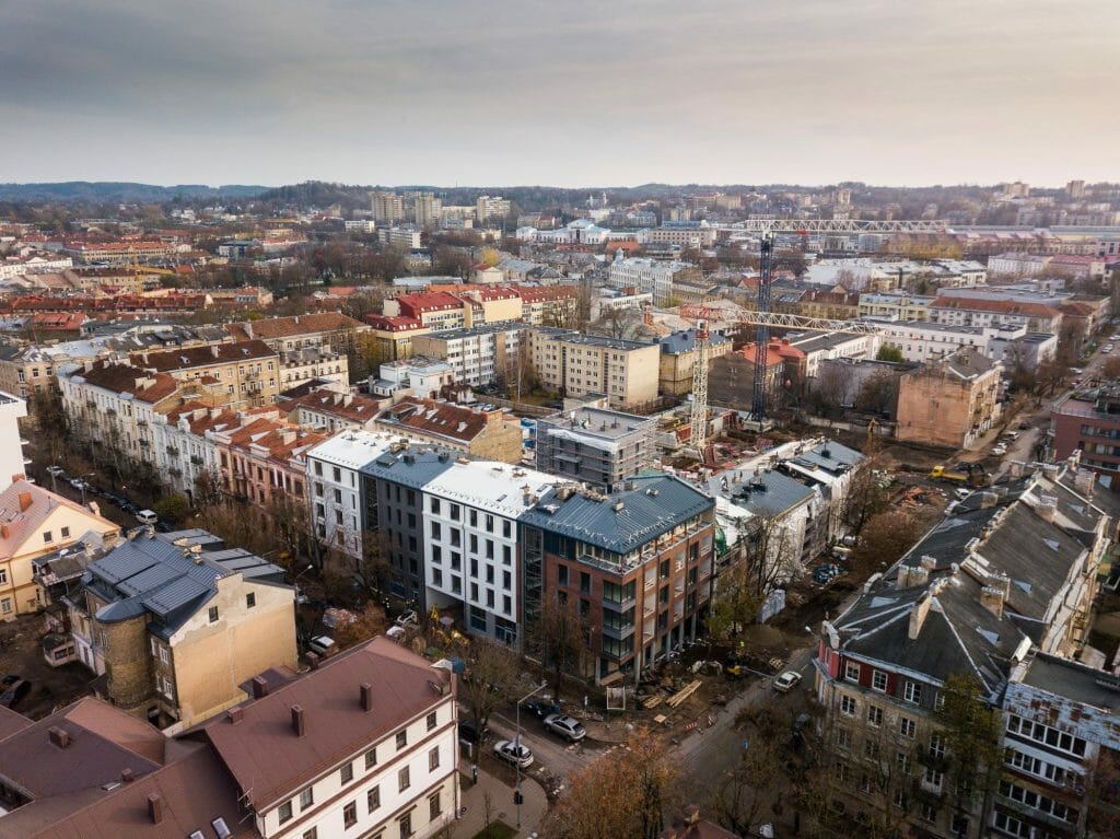 Baltas lapas Mindaugo 1 etapas (Aguonų g. 17) - Multi apartment - construction photos