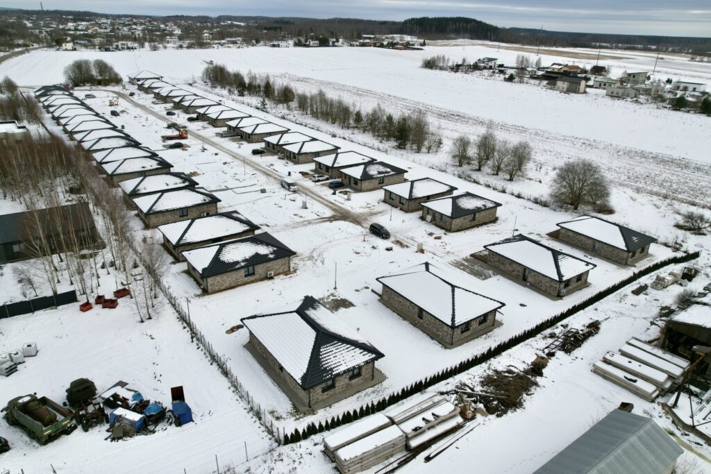 Meduvio alėja (Meduvio g. 1A-J, 3A-J) - Private house community - construction photos