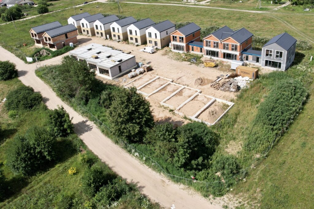 Kalnėnų namai (Keltų g. 10, 12, 18) - Row housing - construction photos