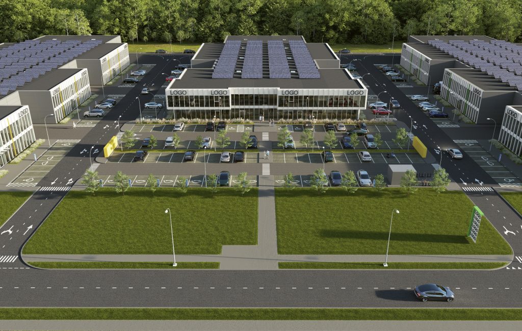 LEZ verslo parkas (Jėgainės g. 3, Biruliškių k., Karmėlavos sen.) - Business park, Other commercial, Warehouse / Distribution center - visualization