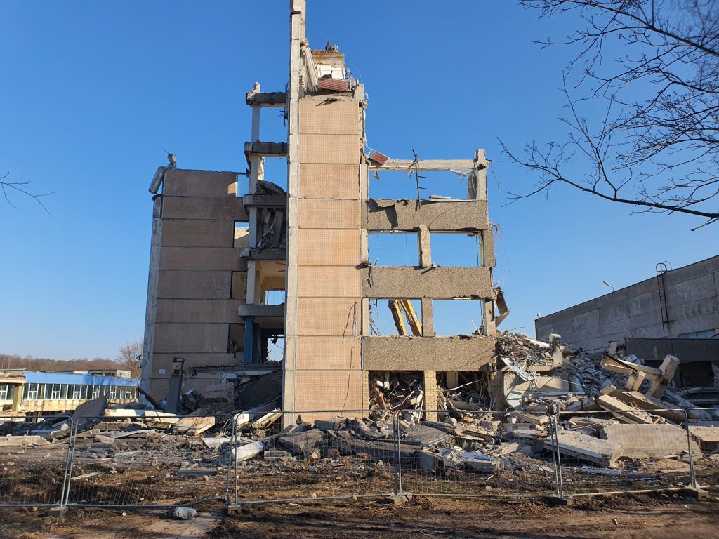 Remarco 1 etapas (Drujos g. 2) - Food store, Office center - construction photos