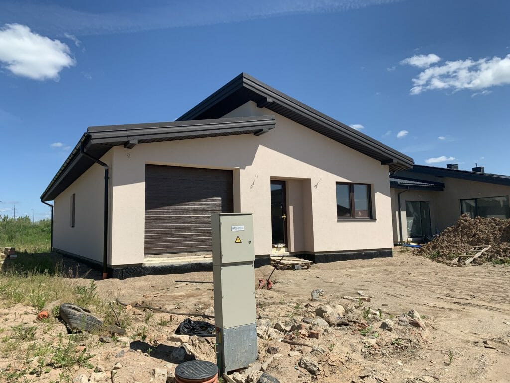 17 perlų (Uždaroji g.) - Private house community - construction photos