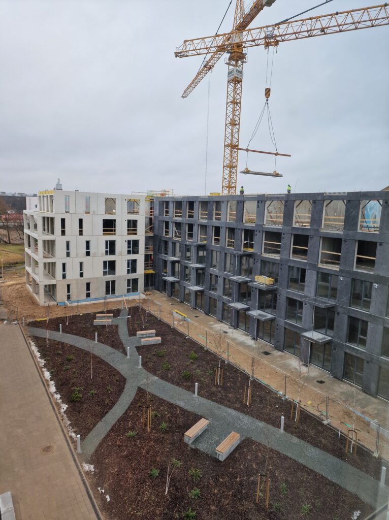 Viesturdārzs - 3. kārta (Rūpniecības iela 33) - Multi apartment - construction photos