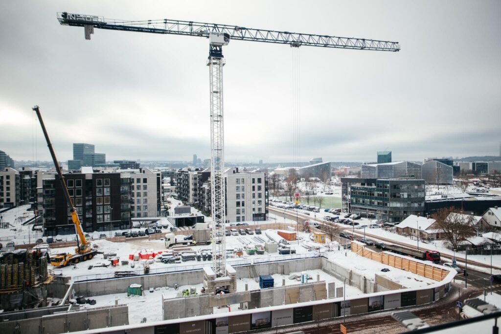 Sand Offices (Žalgirio g. 114) - Office center - construction photos