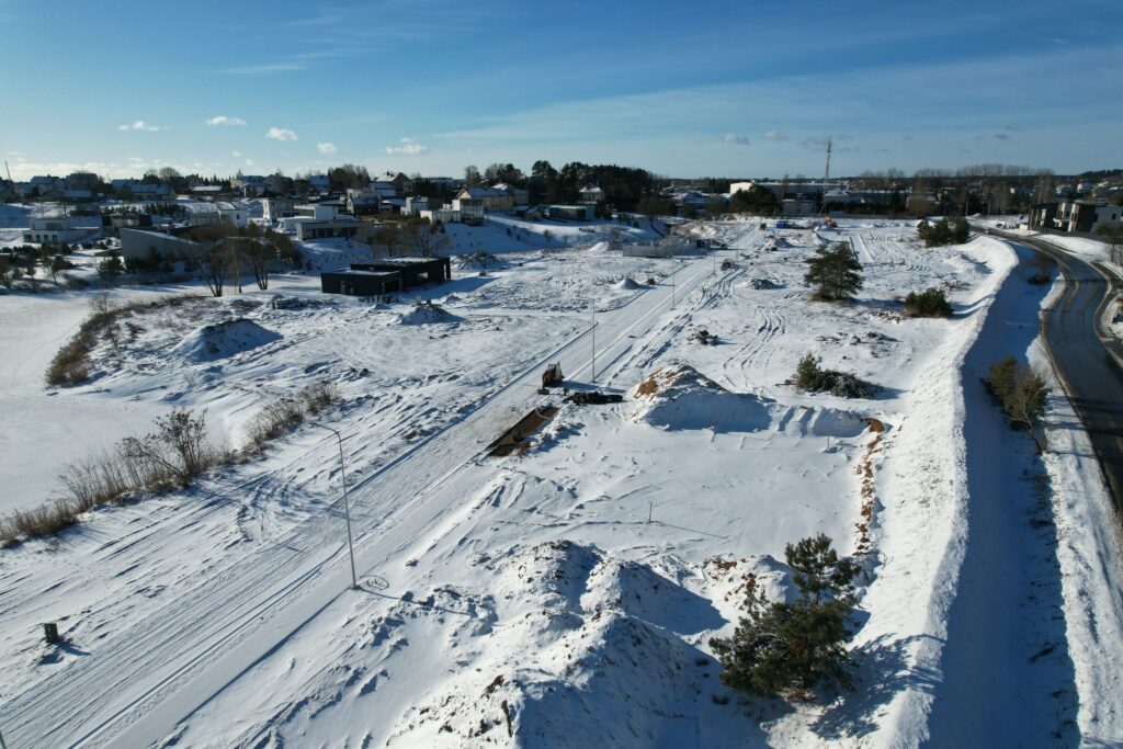 Svajonių krantai (Gulbių g.) - Land plots - construction photos