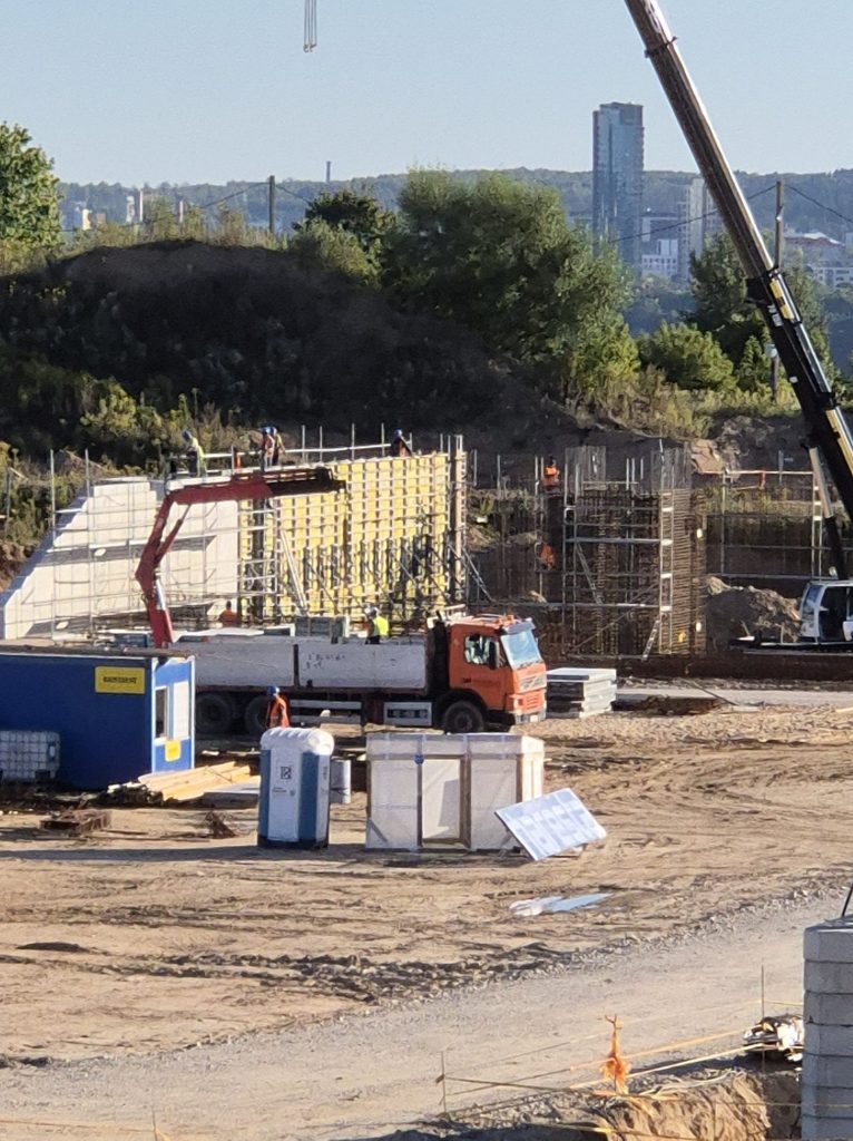 Daugiafunkcis sveikatinimo, ugdymo, švietimo, kultūros ir užimtumo kompleksas 1 etapas (stadionas) (Ozo g. 27) - Stadium - construction photos