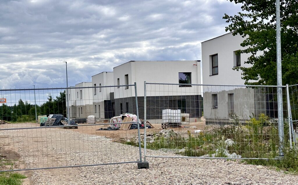 Draugystės slėnis (Užukampio g. 10, 12, 14, 16, 18, 20) - Row housing - construction photos