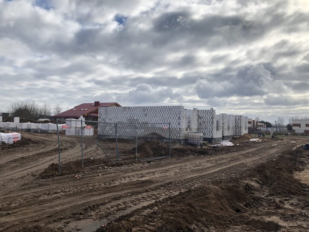 Varnės namai 3 etapas (Varnės g. 9) - Row housing - construction photos